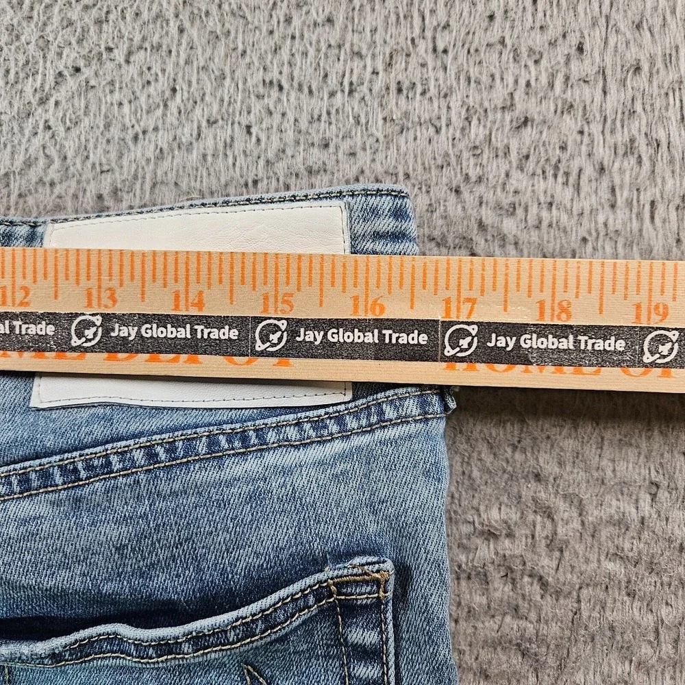 True Religion‎ Jeans Men 33 x 29 Halle High Rise Super Skinny Raw Hem Distressed